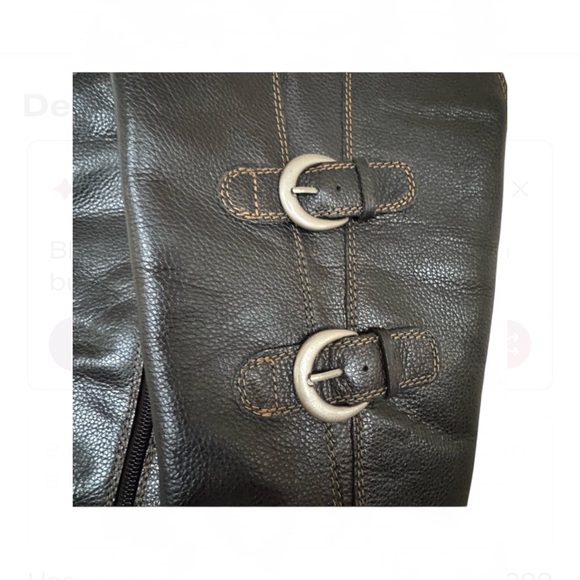 Black Leather Combat Boots - Picture 3 of 8